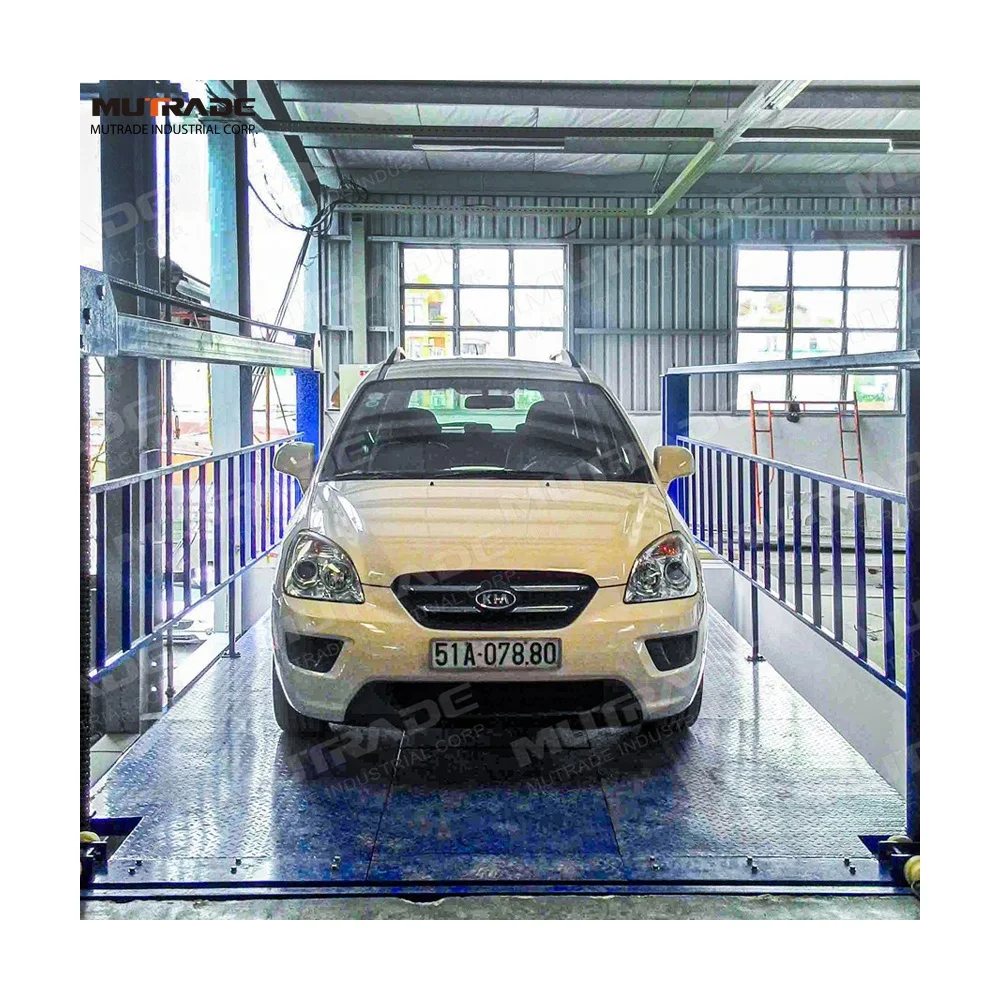Hydraulic Garage Outdoor Parking Floor Four Post Car Elevator