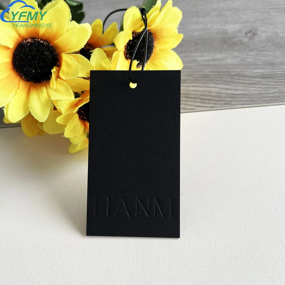 Garment Accessories Fashion hang Tag Clothing Labels Paper Hangtags Luxury Hangtags for Clothing Own logo