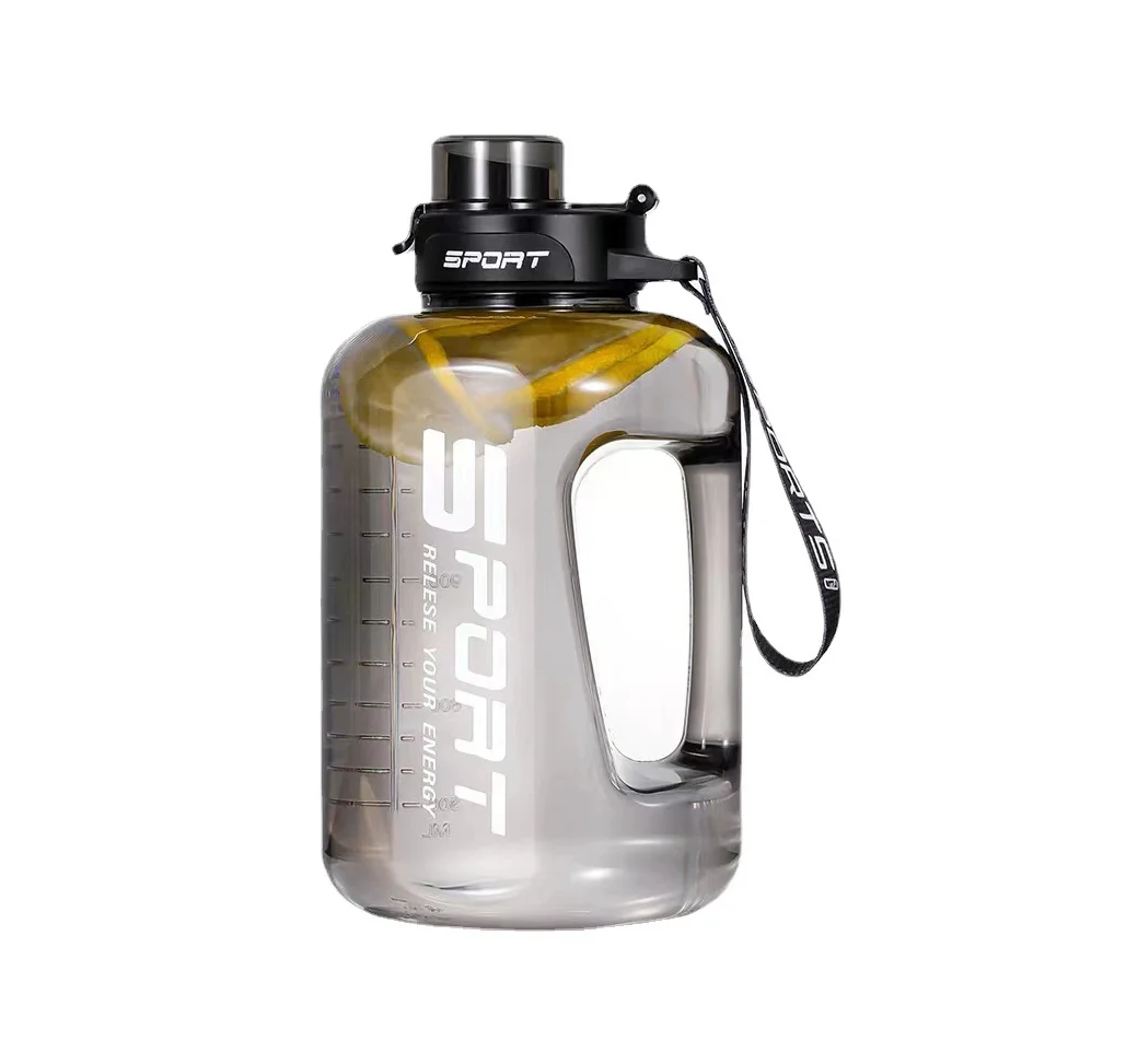 1.7L/2.5L Eco-Friendly Water Bottle with Straw for Gym Sports Fitness Outdoor Sports-Portable Handle Indoor Sports Product