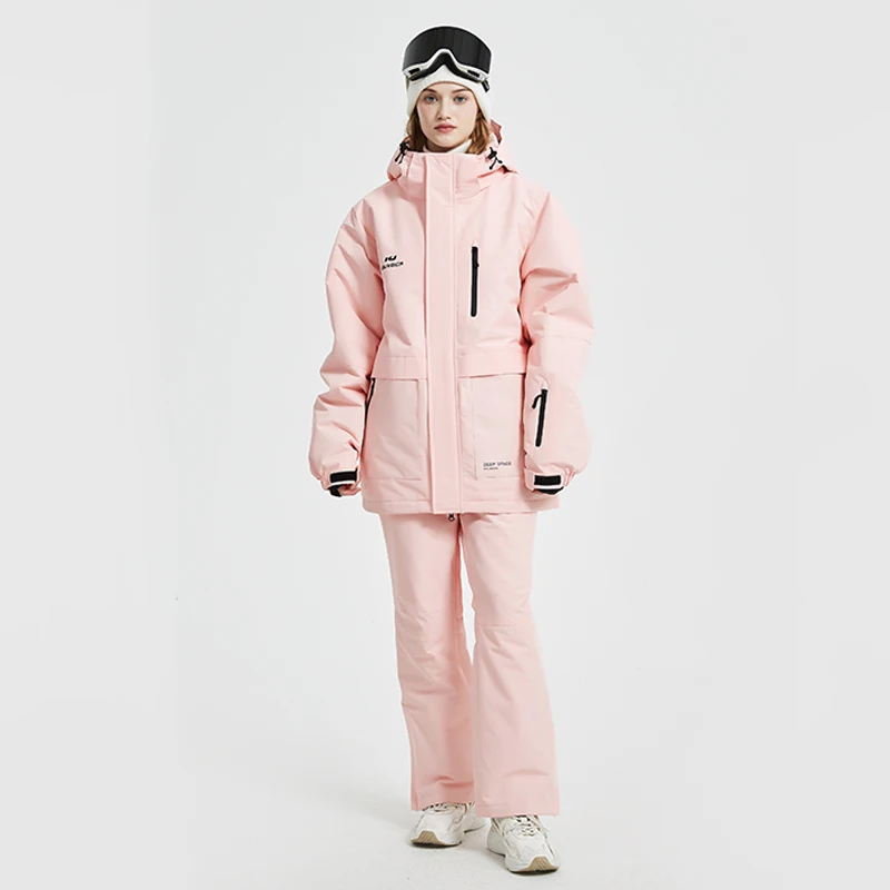 25 New Style Ski Suit for Men and Women Waterproof Windproof Warm Coat with Single Double Ski Pants Stylish Bag Included