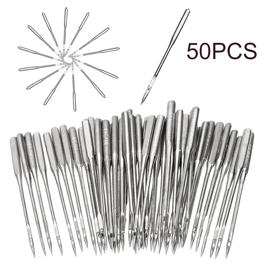 50 Pieces/Set Sewing Machine Needle Universal Household Machine Needles 65/9 75/11 90/14 100/16 110/18