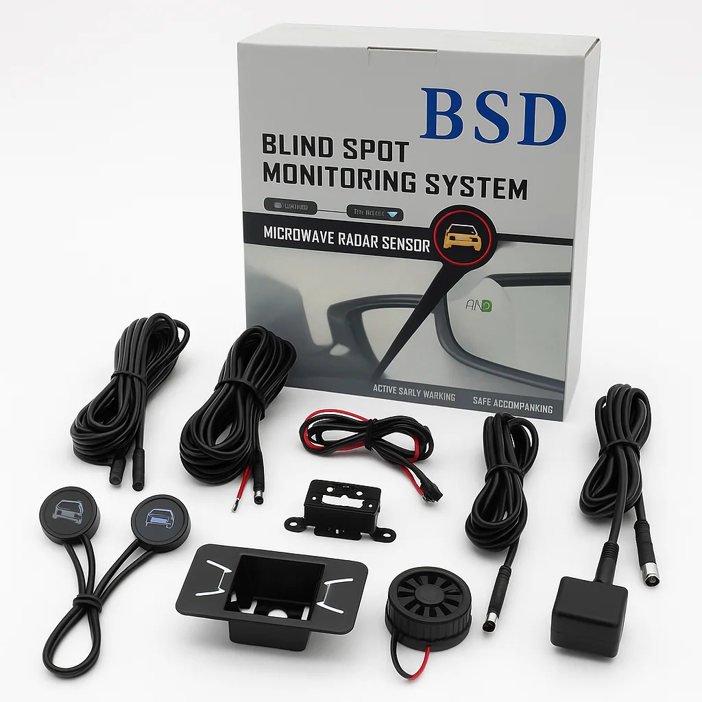 77GHz BSD Blind Spot Detection System Real Time Digital Radar Alert BSM Monitoring Auto ADAS Sensor for Car Safety Driving