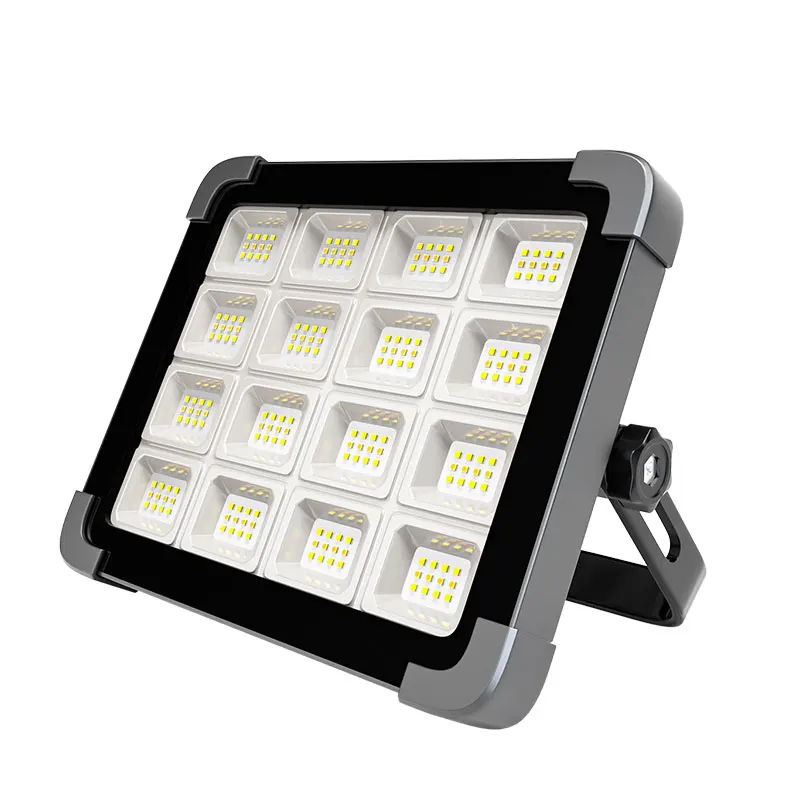 XINSITE IP66 High Power Solar Rechargeable LED Floodlight for Mechanic Camping Fishing Car Repair Plastic Lamp Body Type-c Power