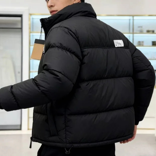 Northern Winter Down Men and Women Fashion Down Coat With Adjustable Hood Warm Winter  Snow Mountain Gradient Color With LOGO