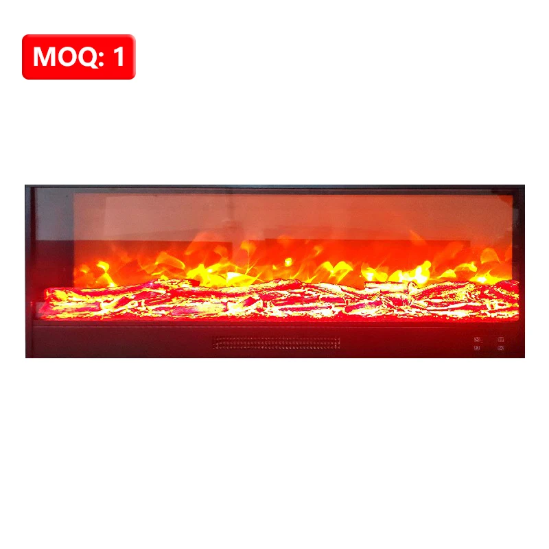 1 Modern 3D LCD Electric Fireplace Heater with Remote Control Steel Construction 1500W Freestanding for Home Hotel & Outdoor Use