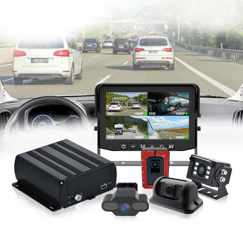 Mcy 4G Mdvr Truck Bus Driver Safety Adas Forward Collision Warning Bus Mobile Dvr Camera Adas Dsm Bsd Blind Spot Assist System