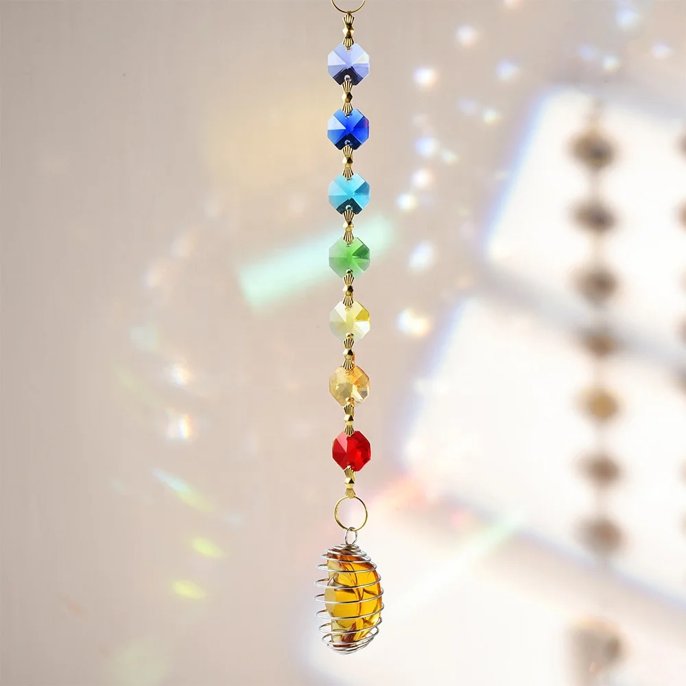 Wholesale Natural Crystal Bell Ornament Different Style Sun Catcher Pendant Prism Crystal Dream Catcher for Decor