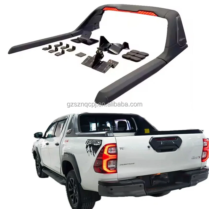 Roll Bar with Lamp Gantry for Toyota Hilux 2016-2024 4x4 Pickup Truck Car Accessories Protection Off-Road Parts Sport Roll Cage