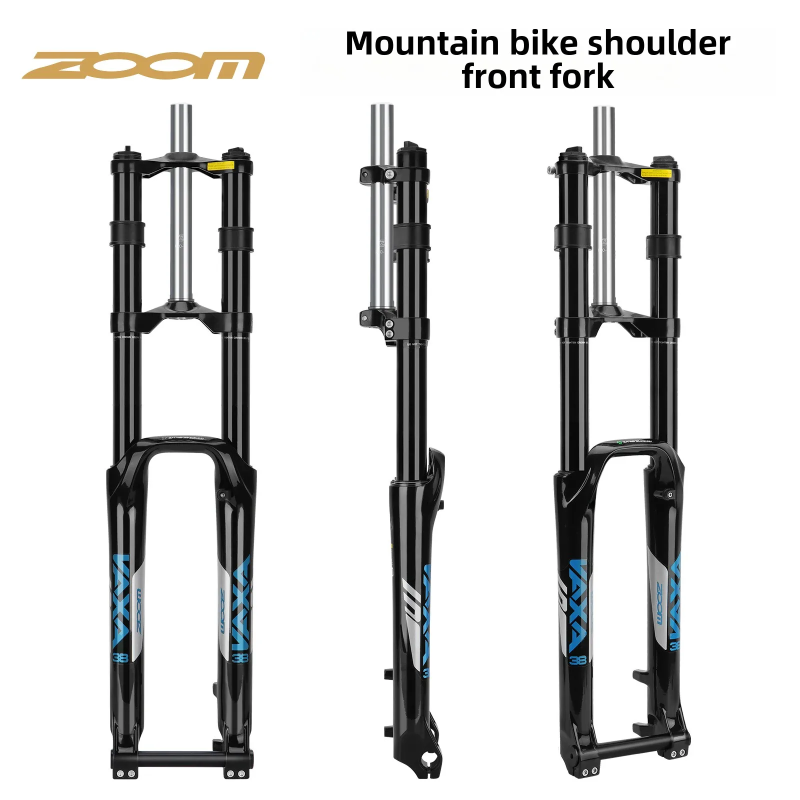 Zoom 680DH 26/29inch Mountain Bike Front Fork Dual Shoulder Downhill Oil Spring Soft-Hard Adjustment BMX Alloy Crown Disc Brake