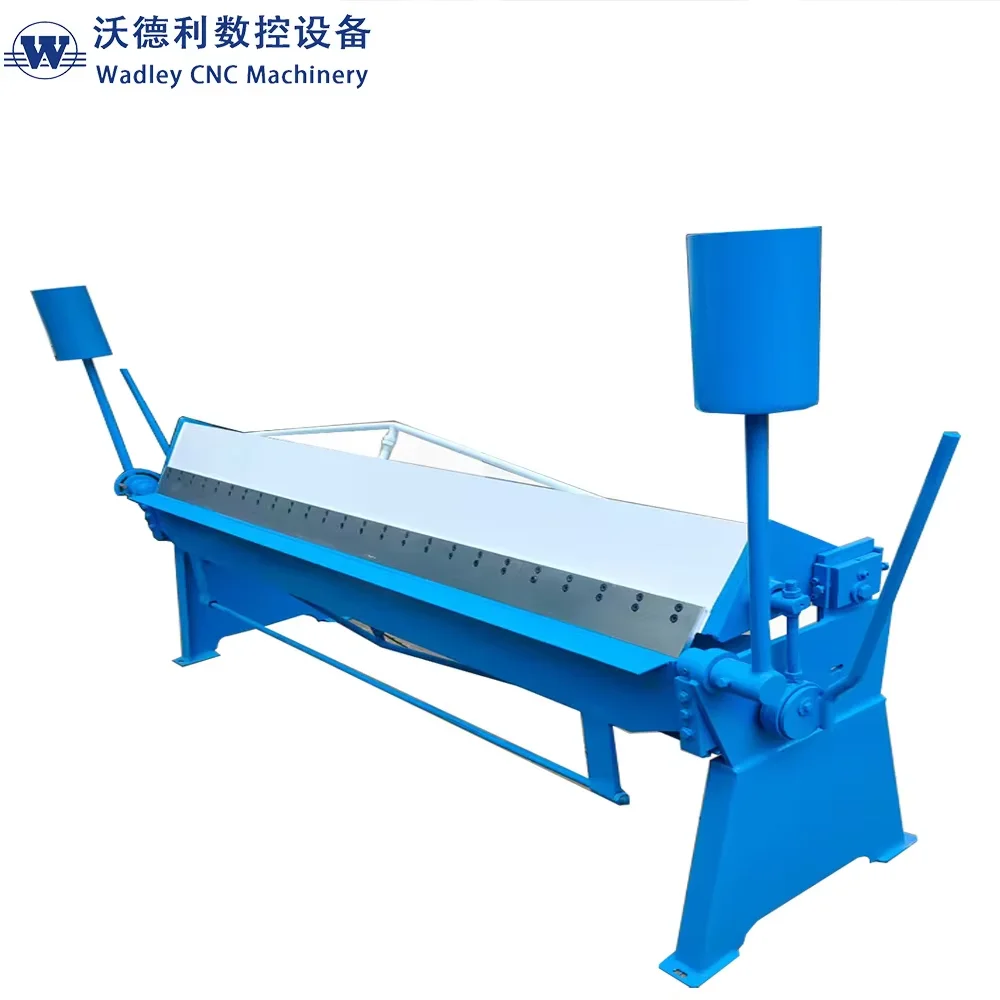0.3-1.5mm Carbon Steel Sheet Metal Bending Manual Folding Machine Energy Saving 2500mm Bending Length New Condition for