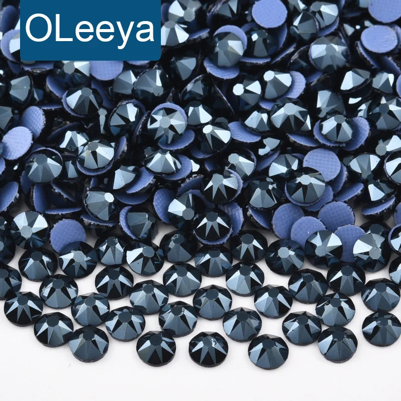 OLeeya 2088 Premium Rhinestones Hotfix Flat Back Strass Metallic Crystals Decorative Diamond Gems for Shoes Bags Garment