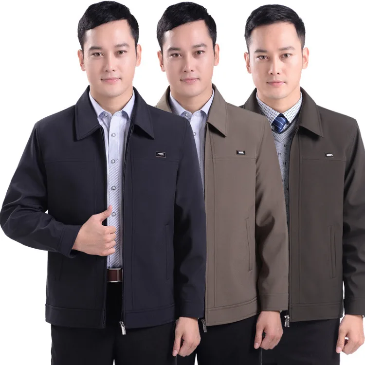 Spring and Autumn Men's Casual Jacket Thin Coat Size M-5XL