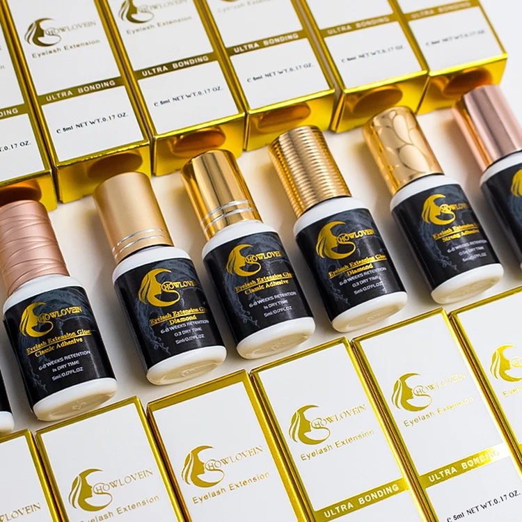 0.3 0.5 Second Eyelash Glue Strong Hold Waterproof 5ml 10ml Low Humidity Korean Eyelash Glue Supplier