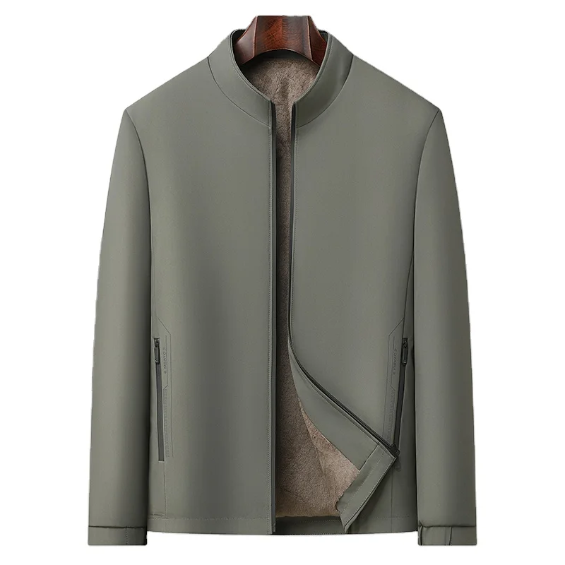 RCX Manufacturer Vintage Wholesale Fashion Design Simple Autumn Winter Men's Coats Waterproof Windproof Thick Casual 100%