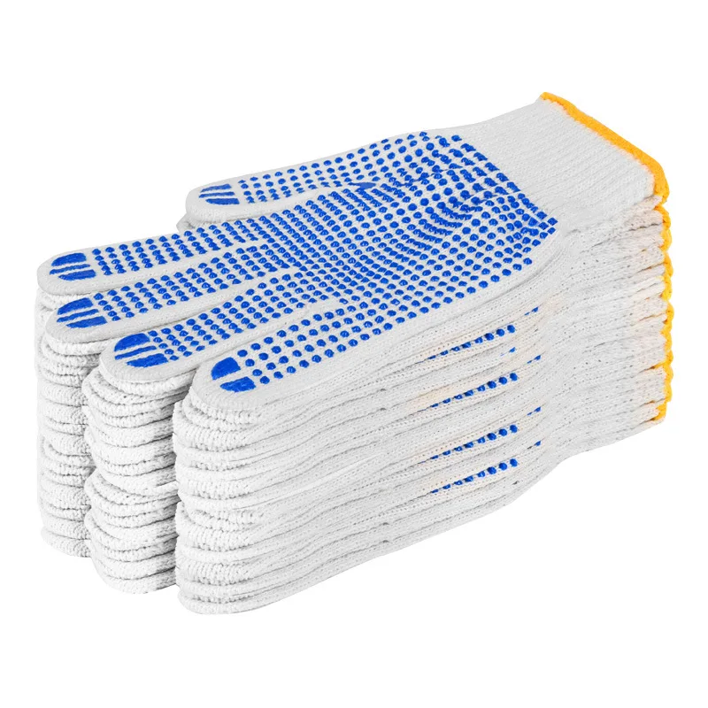 10 Gauge Pigments Dots Cotton Knitted Glove Safety Glove