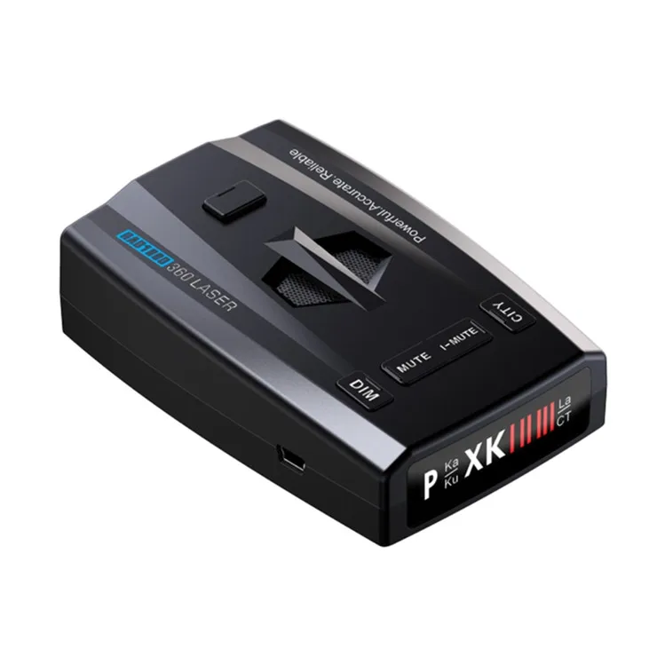 RAD1000 Full Band Anti-Laser Car Radar Detector X K Ka Ku 16 Signals Detection VGR-2 Safety Driving Monitoring System