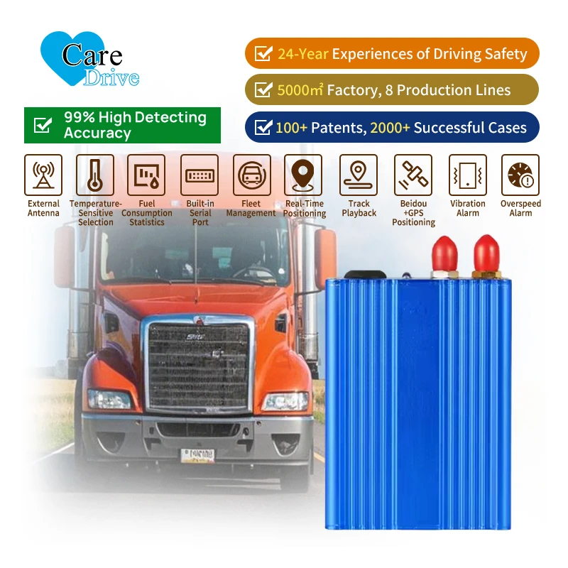 AlwayCare Real-Time Remote Vehicle GPS Tracker 4G 2G Speed Alarm Safety Driving Monitoring System for Wheel Loaders