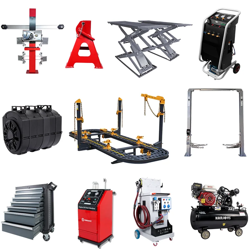 One Stop Service Car Garage Equipments Full Set for Car Body Repair and Car Care Good Price ATF Machine & AC Refrigerant Machine