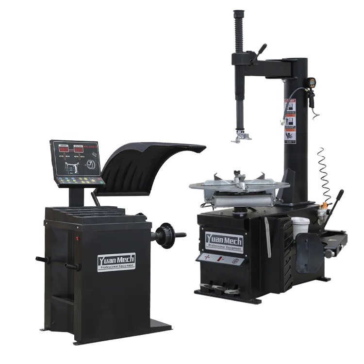 YuanMech Mayflower Portable Tire Changer C955 and Wheel Balancer B657 Combo Equipment