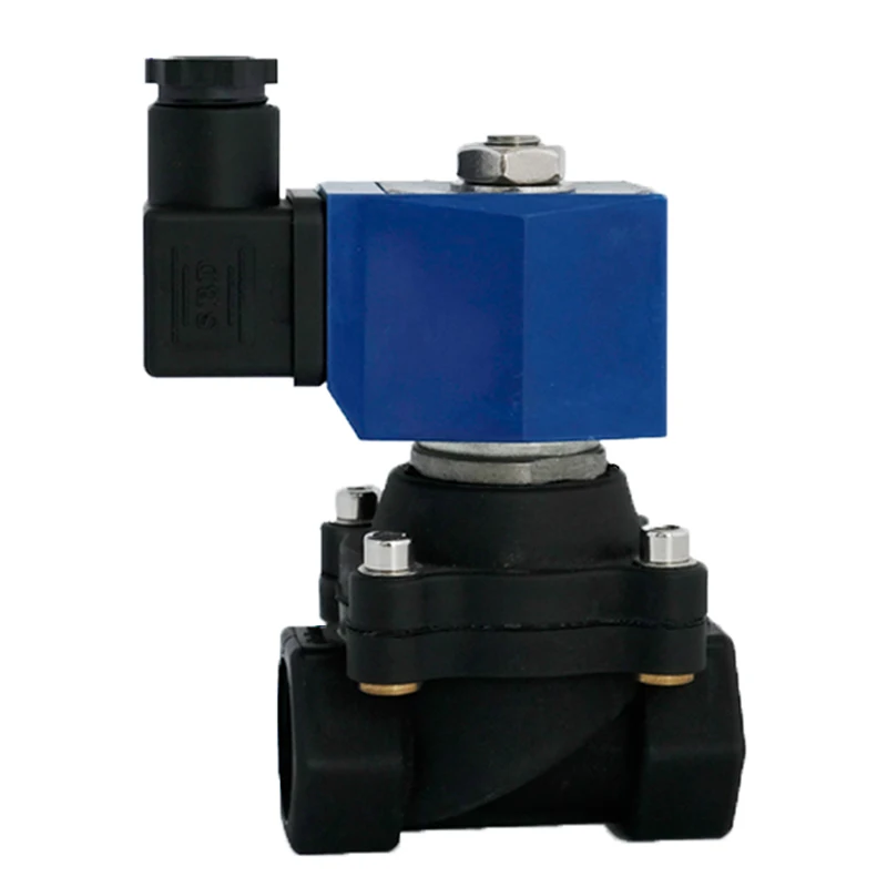 1/2 Inch 2 Inch Direct Acting Normally Closed Plastic Water Solenoid Valve NBR Seal 220VAC 24VDC