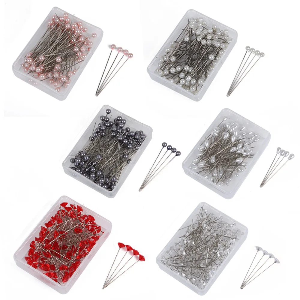 Pearl Needle Sewing Straight Stitch Wedding Dress Flower Decoration Fixed Pin Pear-shaped Needle Diamond Needle