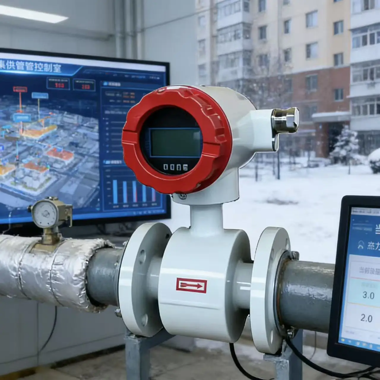 0.2% / 0.5% Industrial Automation Wholesale Promotional Flowmeter China Manufacture Electromagnetic Flow Meter