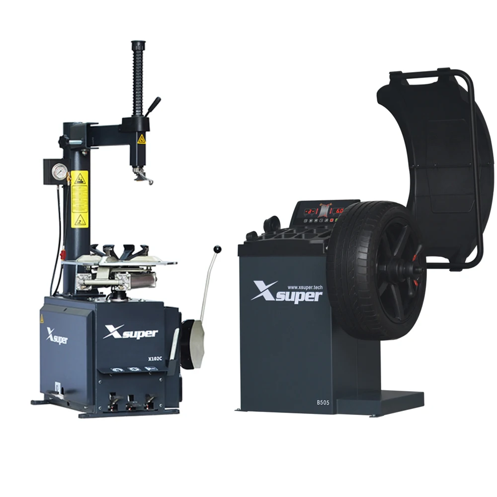 Manufacture Automatic Tyre Changer Pneumatic Car Manual Tire Changer and Balancer Combo Machine Car Tire Changer