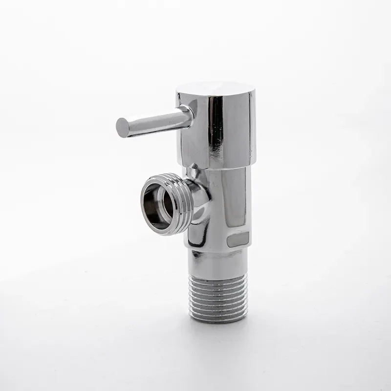1/2"3/4" Brass Chrome Plated Angle Valve Male Threaded Connection Angle Valve Water Valve