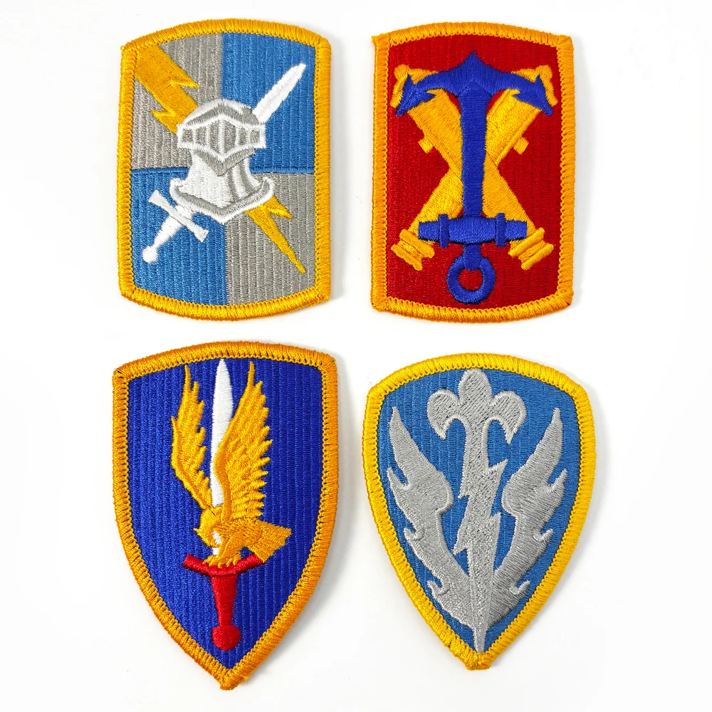 Factory Custom No Minimum Iron on Patches Custom Embroidered Patches for Clothing