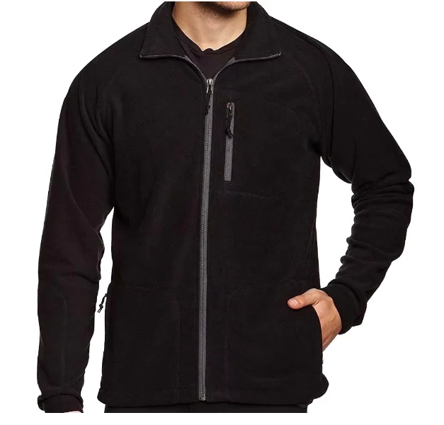 Custom Logo Men's Winter Hiking Coat High Quality Corduroy Fabric Stand Collar Zipper Closure Reversible Embroidery