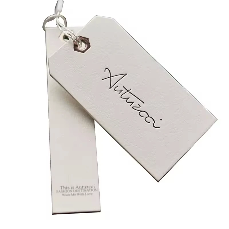 Clothing Hand Tags for Clothes Label Garment Brand Apparel Garment Accessories Hang Tags Design Custom Swing Tags