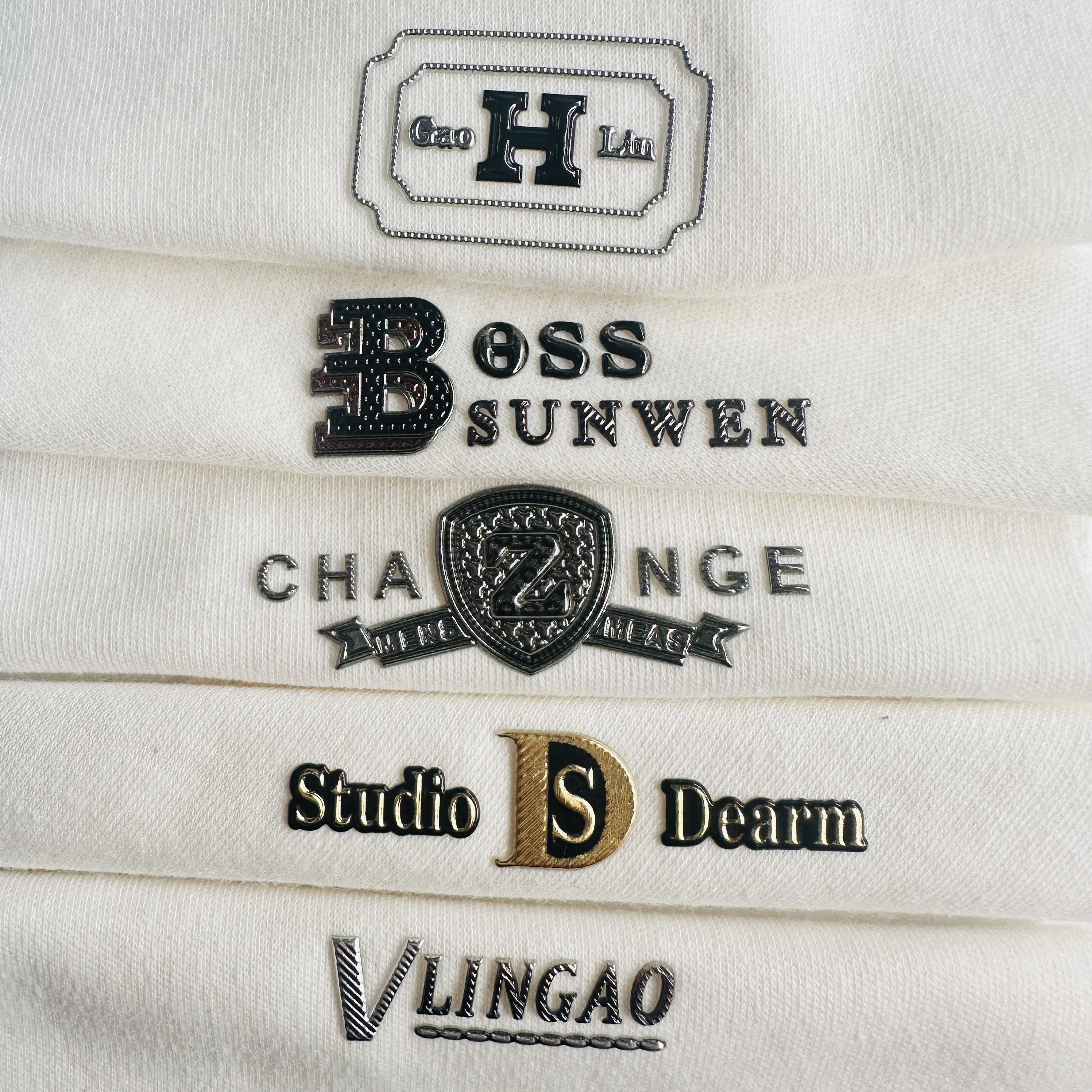 Custom High Transfer Silk Screen Printing Soft Patches Embossed 3D Logo TPU Clothing Labels for Garments Shoes for Accessories