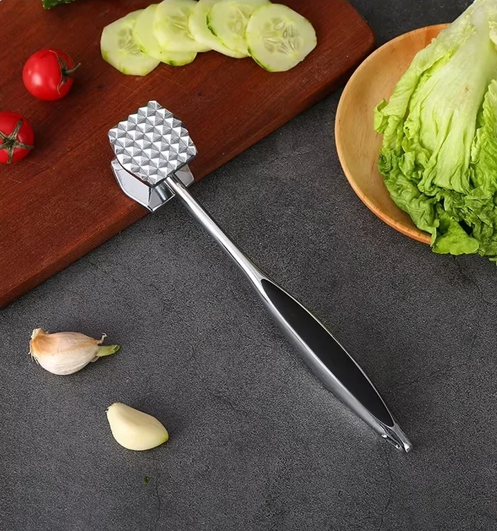 Zinc Alloy Beef Pork Chop Tenderizer Kitchen Clamp Meat Hammer Pounder Household Steak Tool for Poultry Meat Steak Tenderizer