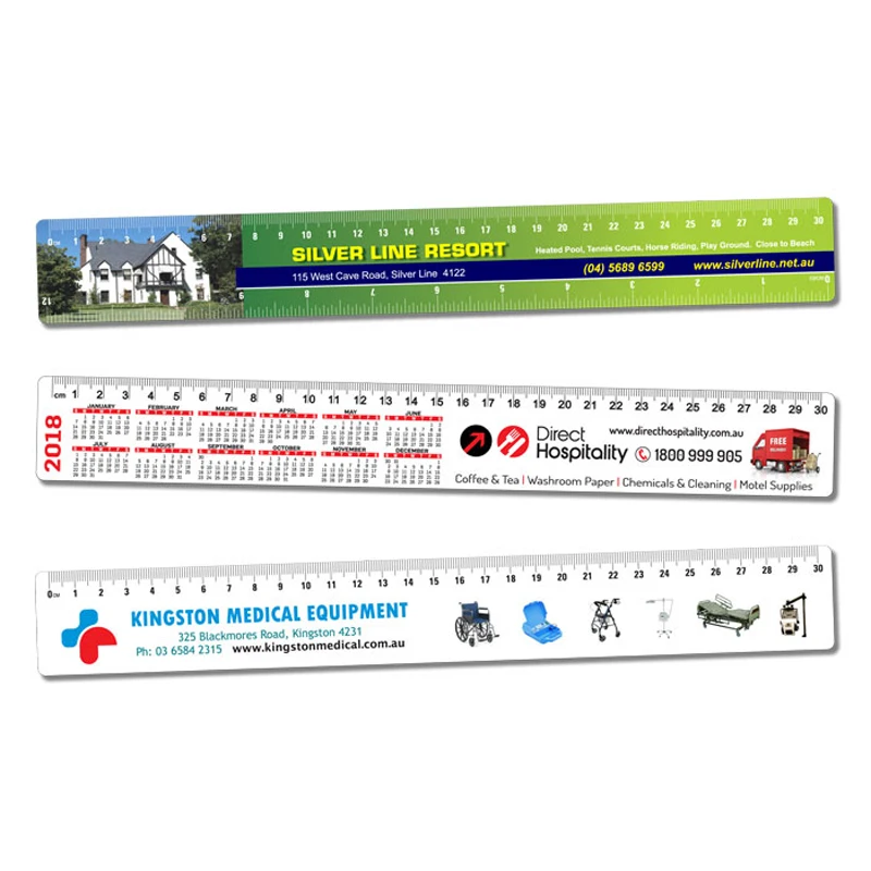 Custom Printed Holographic Epoxy Acrylic Ruler Laser Cutting Promotional and School Sewing Supplies