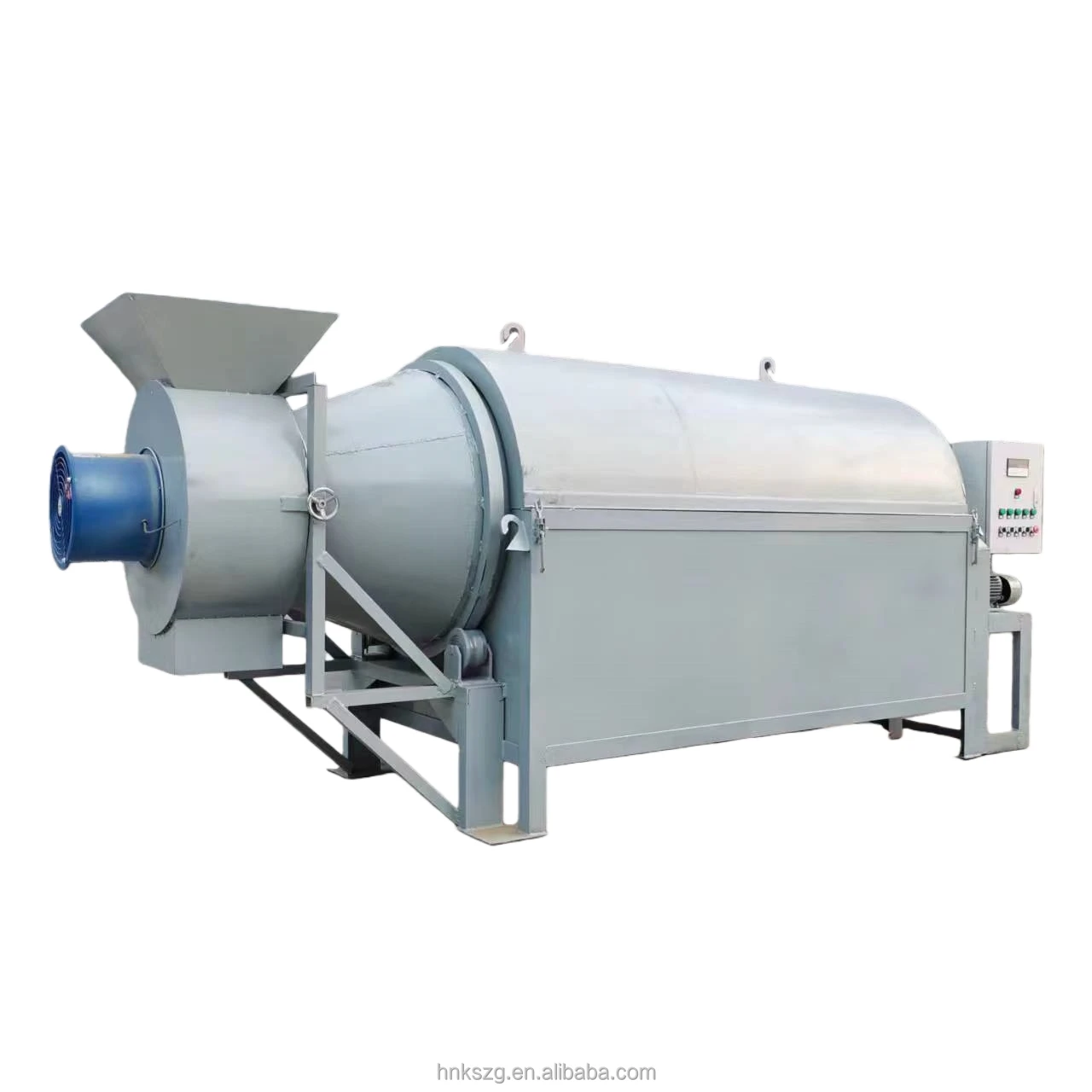 1 Ton Per Hour Energy Saving Automatic Biomass Rotary Dryer Sawdust Rotary Dryer Electric Heating Drum Dryer Machine