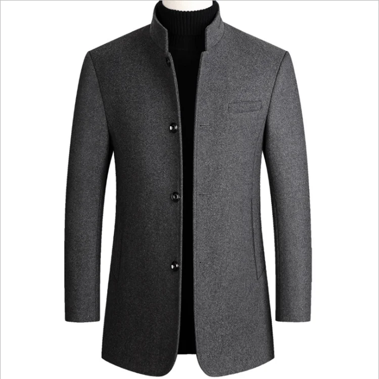 Men's Winter Warm Wool Overcoat