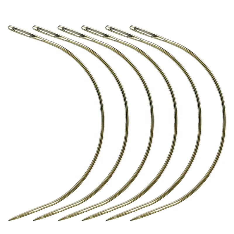 Human Hair Wigs Making C-shaped Curved Hair Weaving Needles Sewing Needles