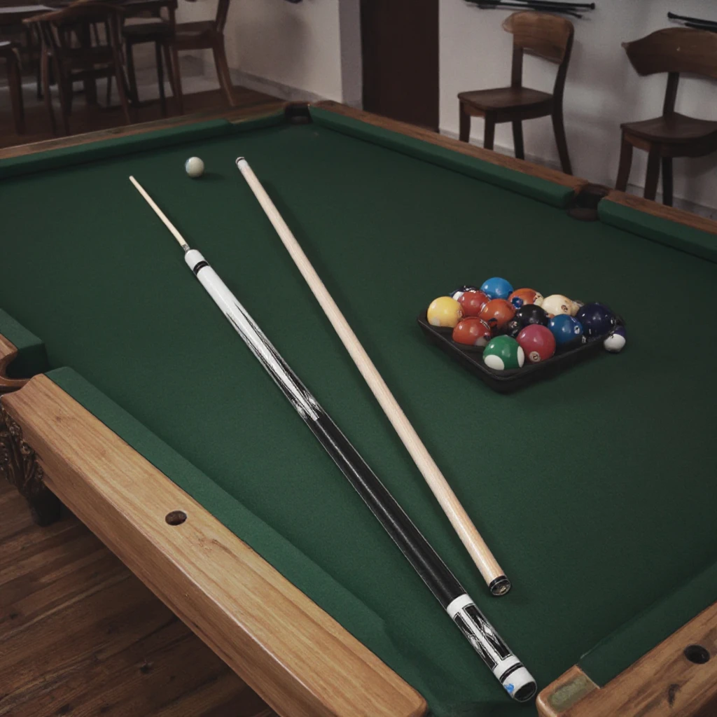 1/2 Maple Wood Billiards Cue With 13mm Stainless Steel Tip Snooker Sport Center Joint