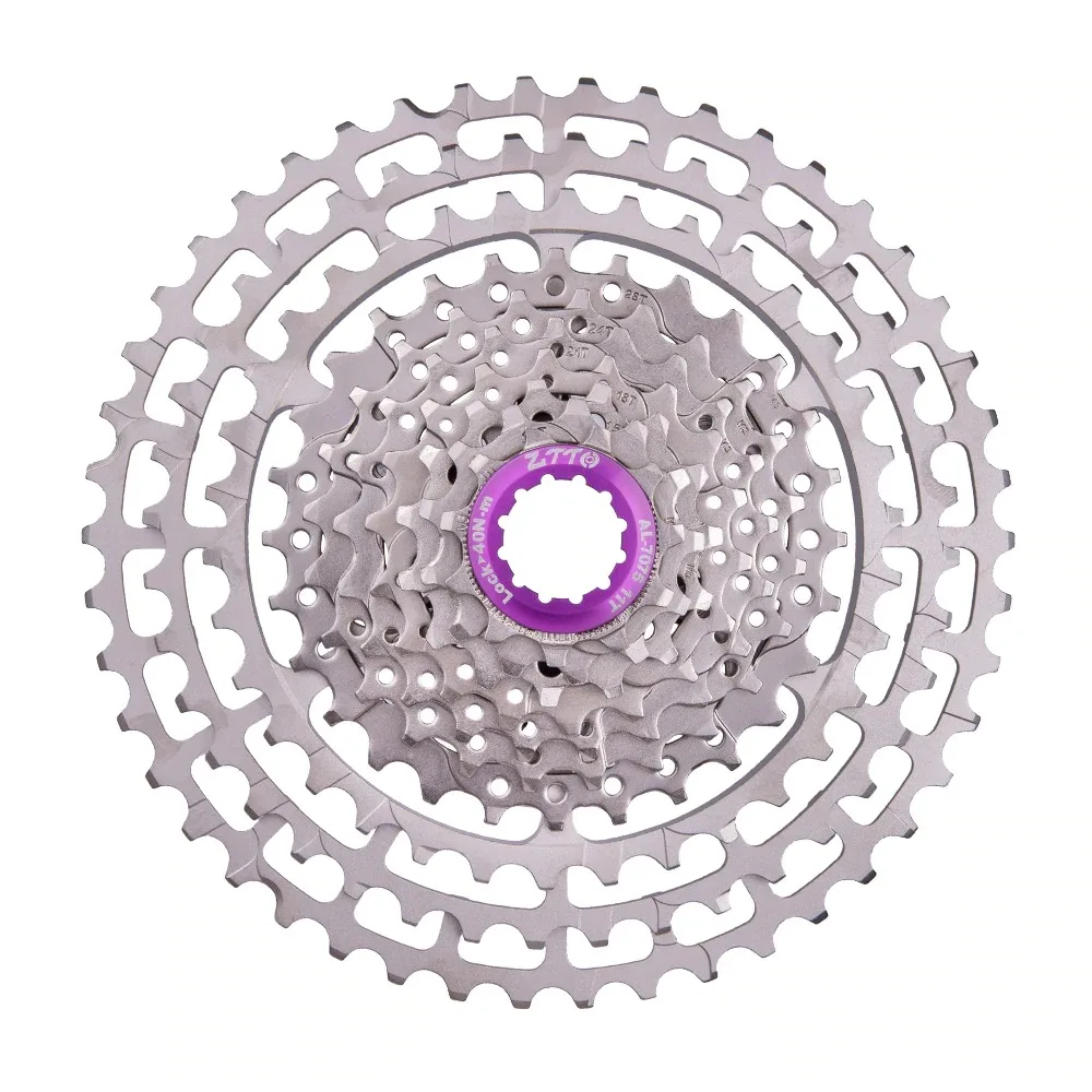 ZTTO  MTB 10 Speed SLR Bicycle Cassette 11-46T Wide Ratio CNC Ultralight Freewheel Mountain Bike 10S Sprocket for X0 X9 M610 M78