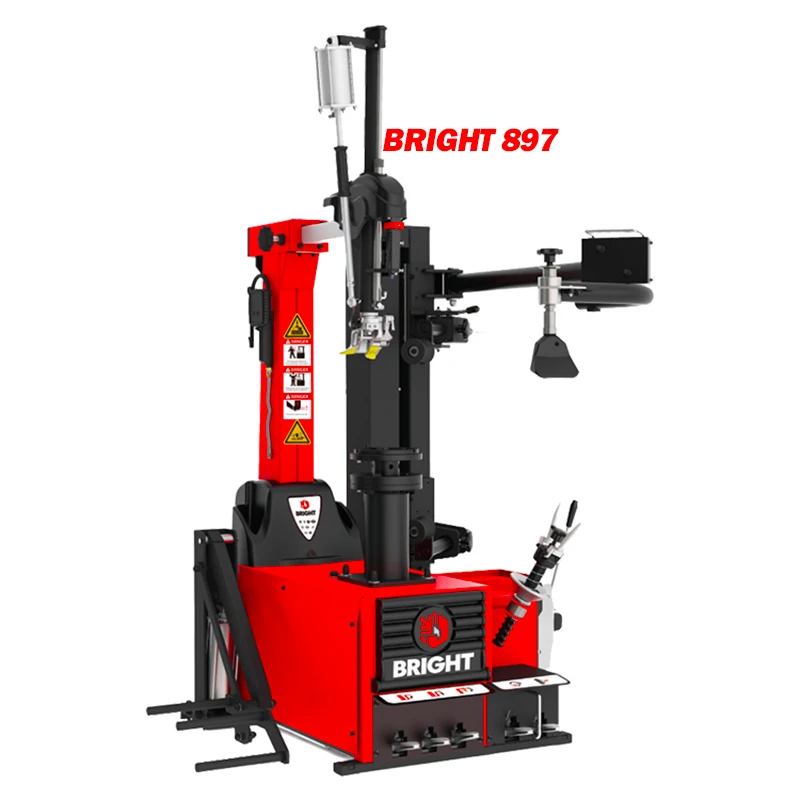 TUV Certified BRIGHT 897V ZD05 Automatic Tire Changer Safe and Fast Max Wheel Diameter 1100mm Crowbar-Free