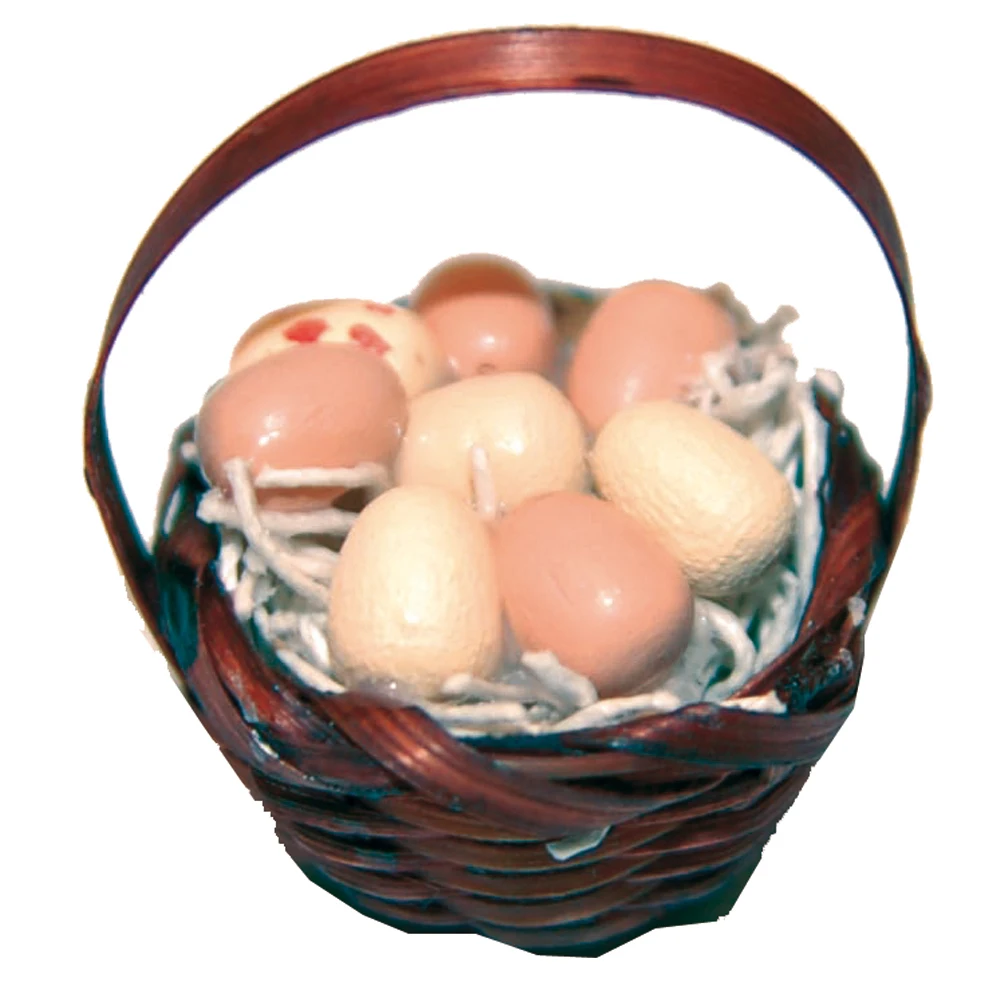 ZICOM Germany Nativity Scene Accessories Egg Basket 1.5cm Height 2.5cm Diameter Knick-Knack Product Model 9069-Z415-K