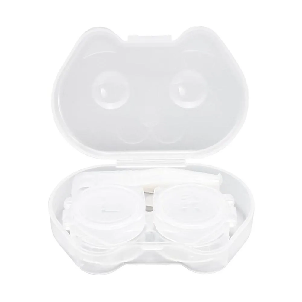 Good Quality Transparent Cat Contact Lens Box Twistless Flip up Contact Lens Box Companion Box