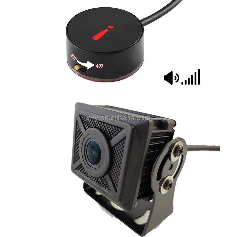 AI Smart Rear View Blind Spot Detection Camera with Pedestrian Vehicle Voice Alarm Safety Monitoring System for Smart Driving