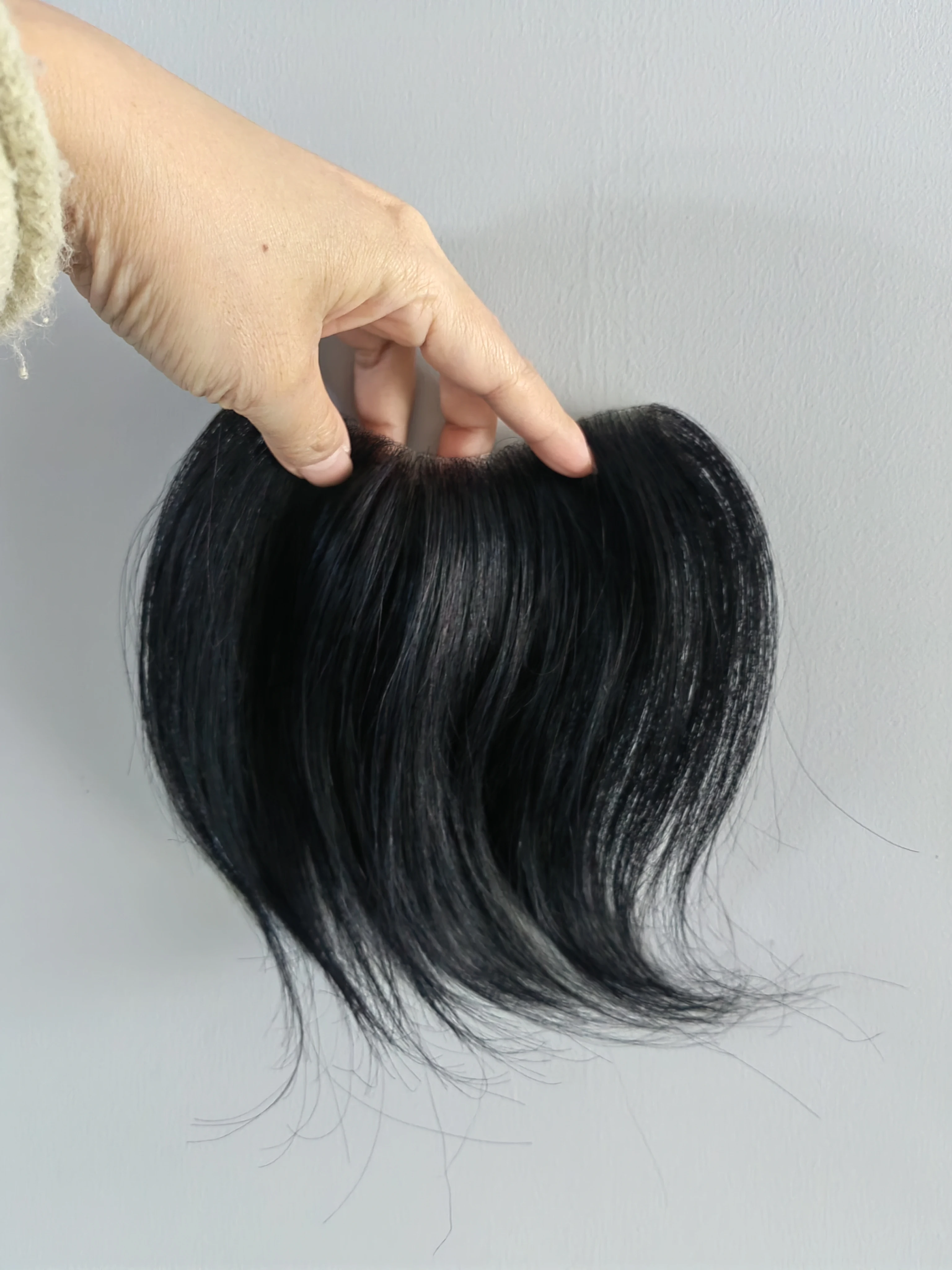 PU Natural human hair men & women hairline 6inch 15cm hair replacement virgin hairpieces in 2025
