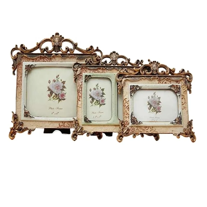 1 Piece Desktop Resin Picture Frame for Wedding Photo Europe Style Frame Photo Album for Office Room Table Oldest Picture Frame