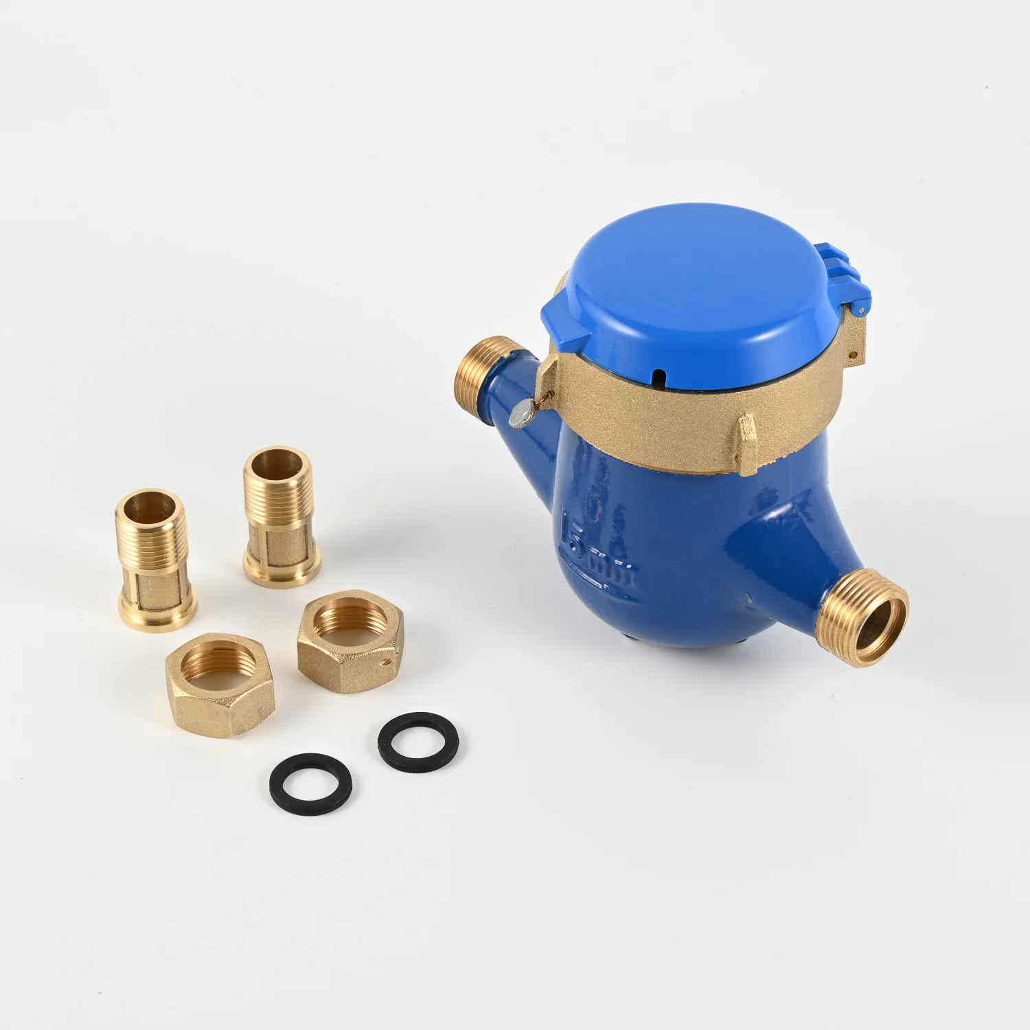 1/2' Rotary Piston Volumetric Brass Body Water Meter R200 with Remote Reading Line