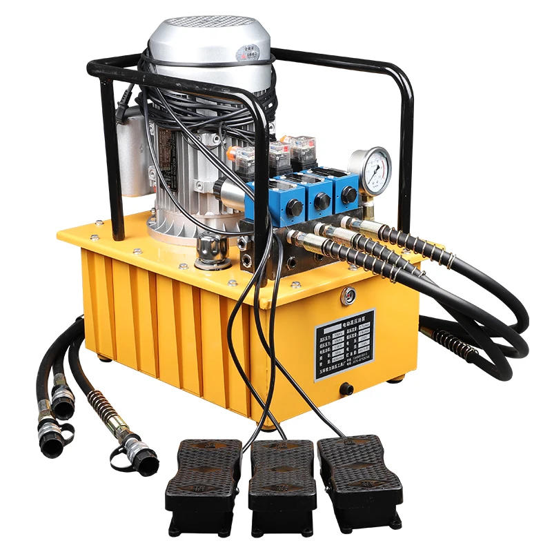 1.5Kw Ultra-High Pressure Electric Hydraulic Pump Station Three-Station Simultaneous Output One-To-Three Electric Pump 70Mpa