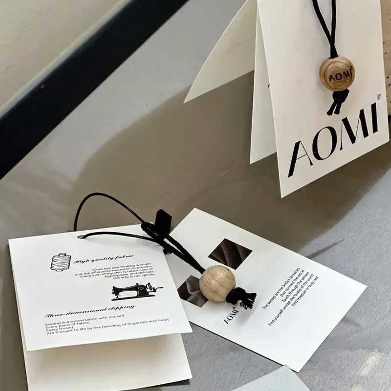 Custom Eco-Friendly UV Printed Paper Garment Tags for Men's & Women's Clothing Bags Shoes-Personalized Tags