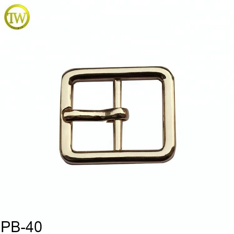 Zinc Alloy Gold Buckle Hardware Handbag Roller Buckle Adjustable Belt Pin Buckle for Straps