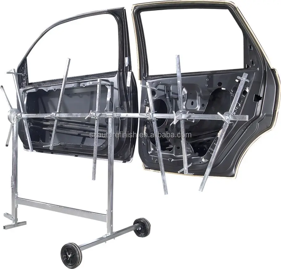 Super Heavy Portable Rotating Panel Stand Adjustable Mobile Car Paint Stand